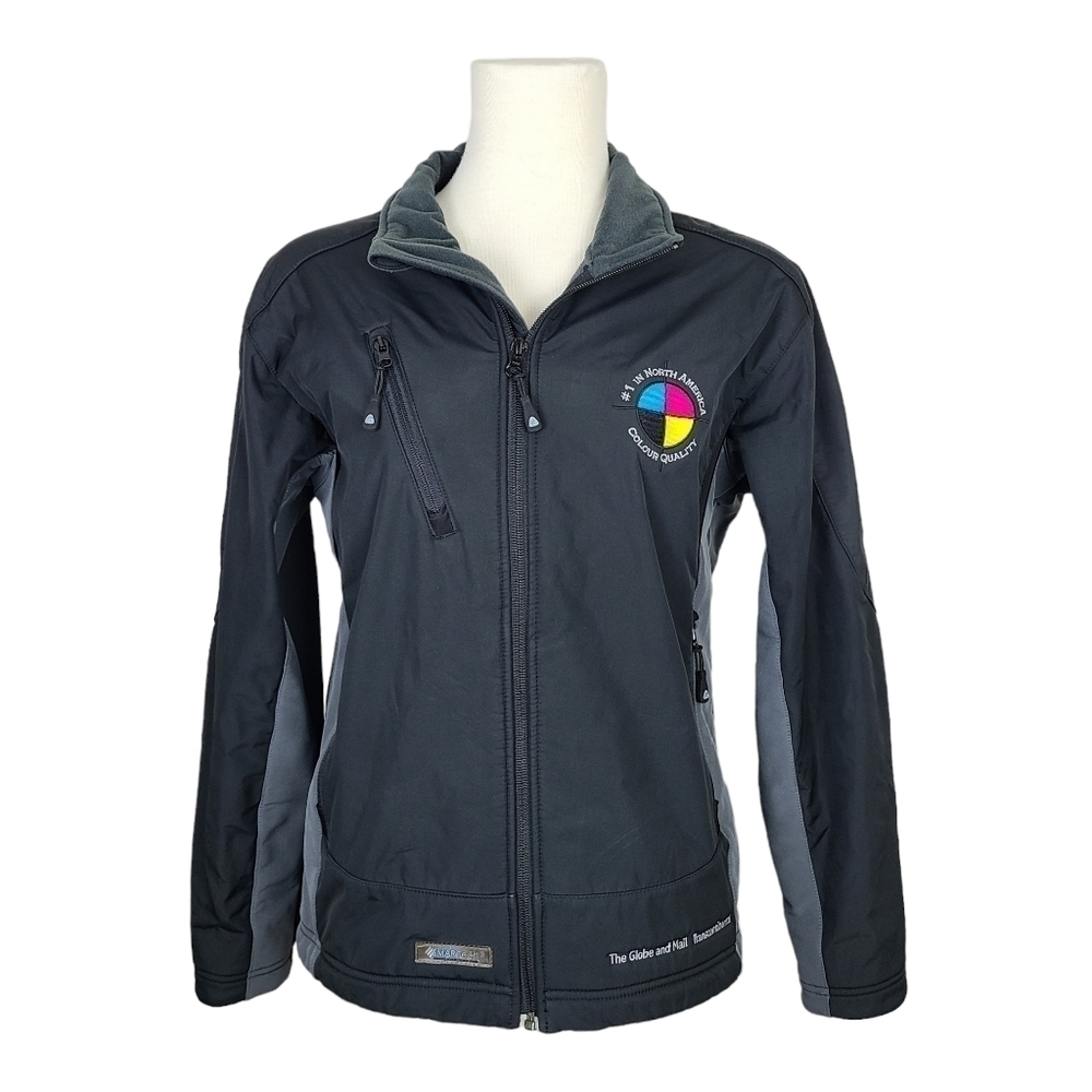 THE Globe and Mail Transcontinental Black & Gray Jacket Medium